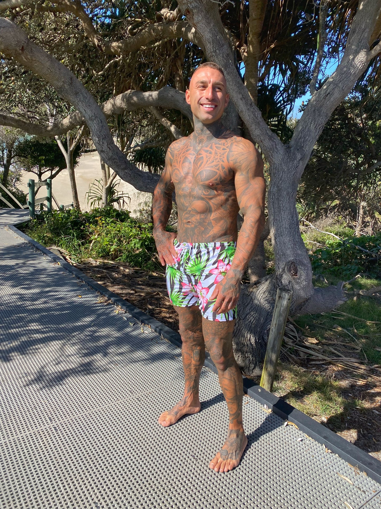 Zebra - Lily Print Boardshorts