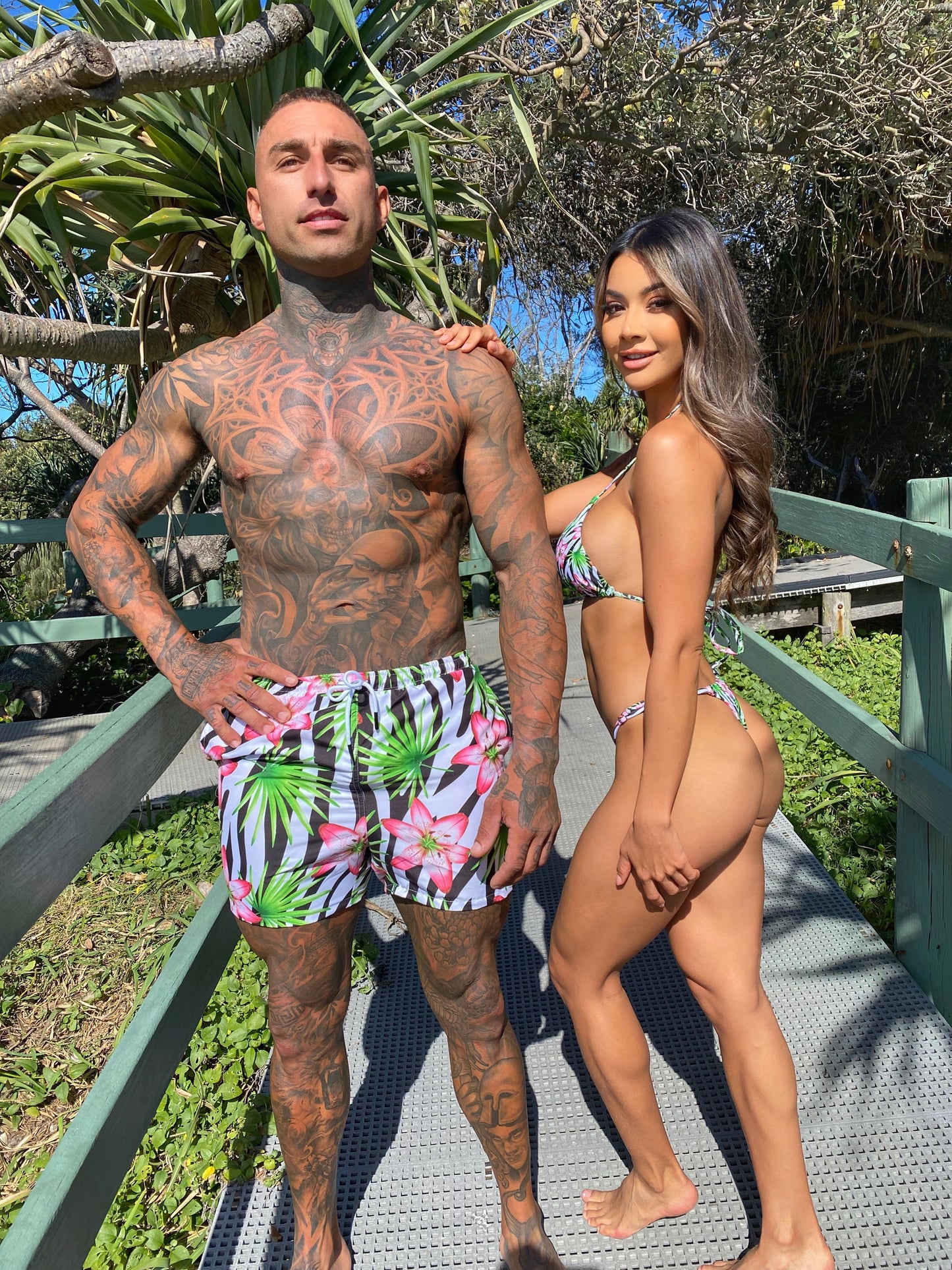 Zebra - Lily Print Boardshorts