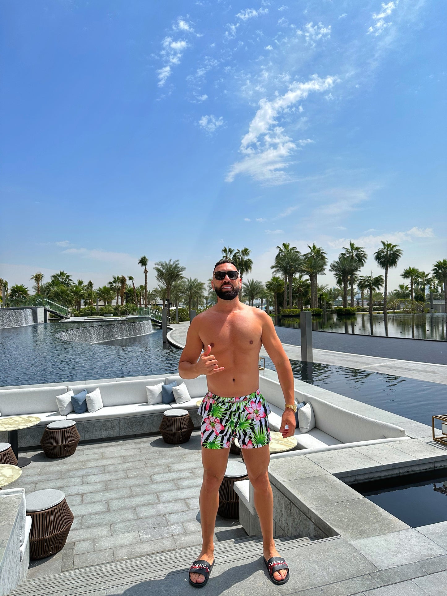 Zebra - Lily Print Boardshorts